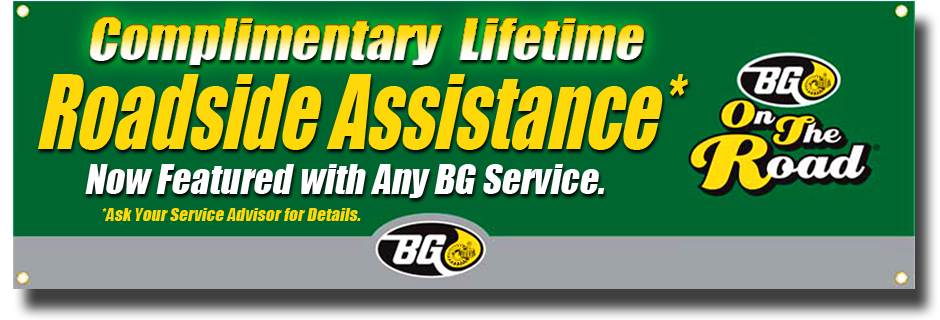 The FREE BG
Lifetime Roadside Assistance Program